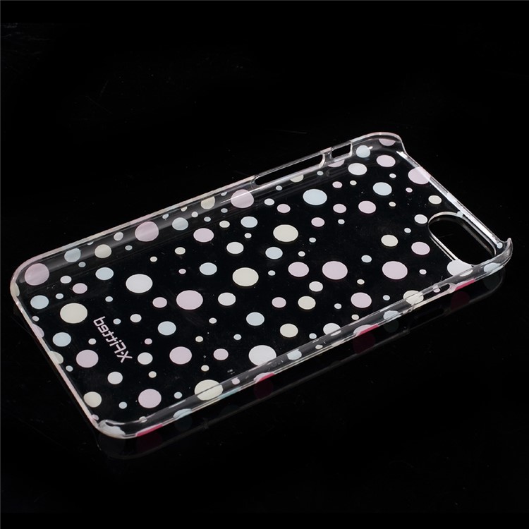 X-FITTED Colorful Polka Dots Crystal Clear Hard Case for iPhone 7-5