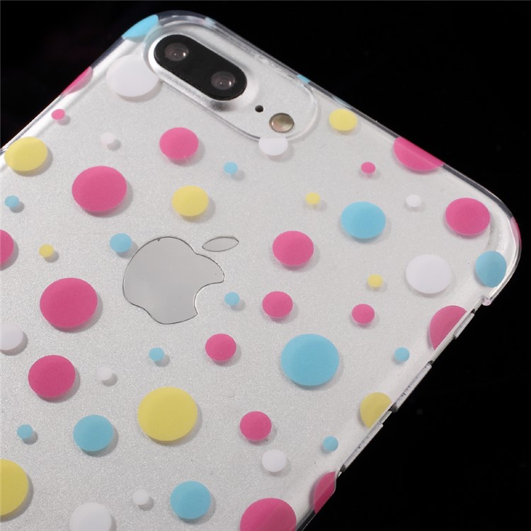 X-FITTED Colorful Polka Dots Hard Clear Crystal Case for iPhone 7 Plus-3