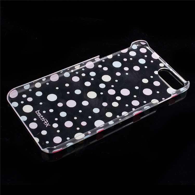 X-FITTED Colorful Polka Dots Hard Clear Crystal Case for iPhone 7 Plus-5