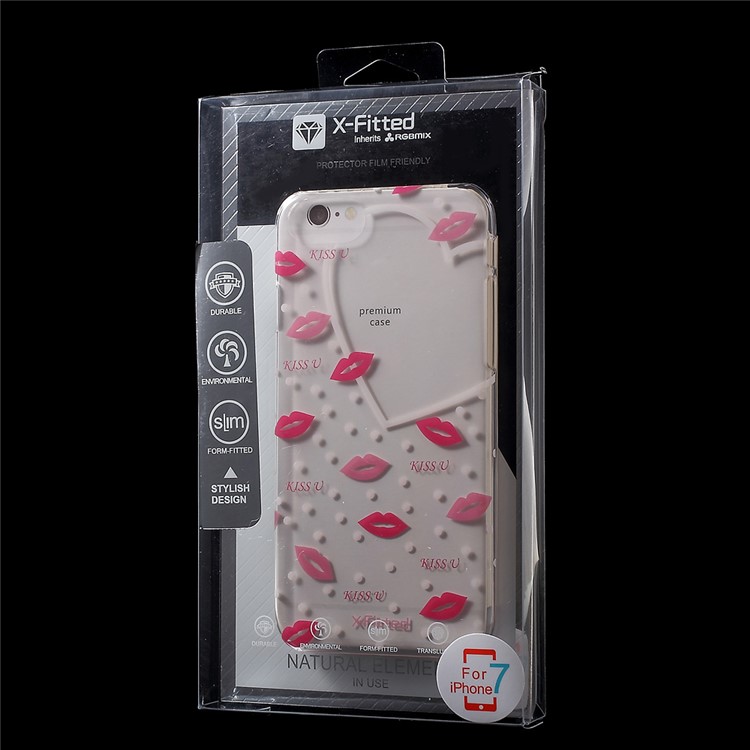 X-FITTED Angel's Kiss Crystal Clear IMD Hard Phone Case for iPhone 7-6