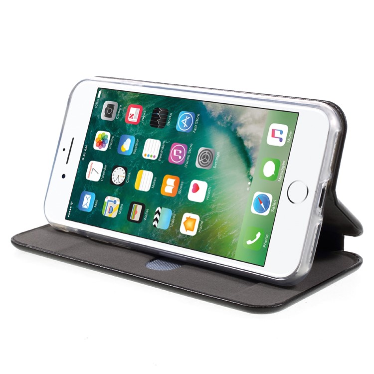 WUW Leather Card Holder Phone Case for iPhone 7 4.7 inch - Black-4