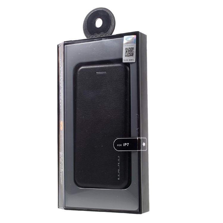 WUW Leather Card Holder Phone Case for iPhone 7 Plus - Black-11