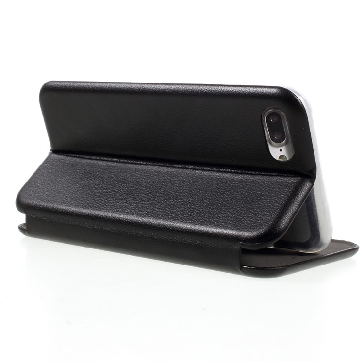 WUW Leather Card Holder Phone Case for iPhone 7 Plus - Black-5