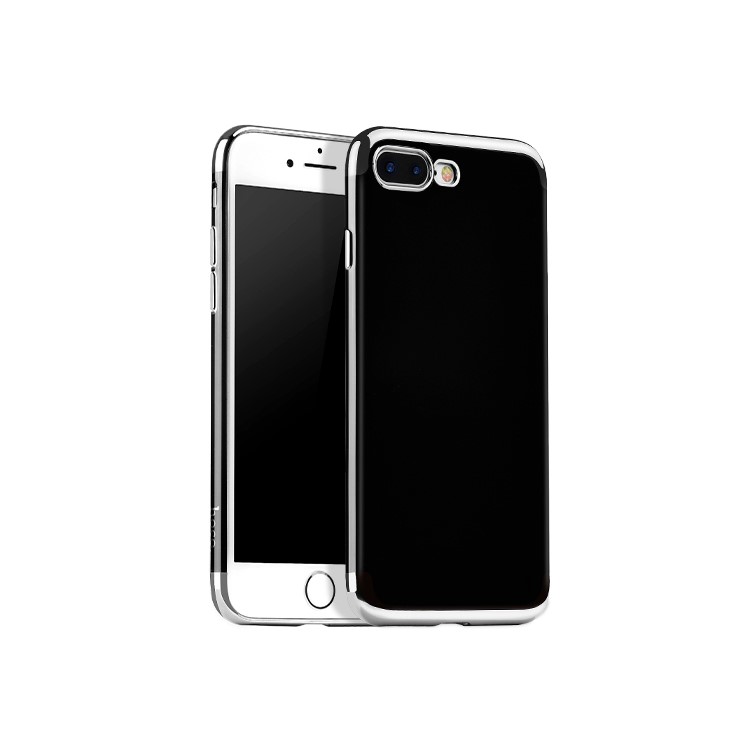 HOCO Obsidian Series Plating TPU Phone Case for iPhone 7 Plus - Silver-1