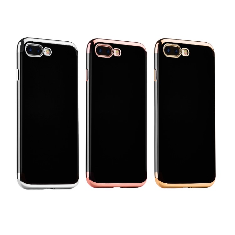 HOCO Obsidian Series Plating TPU Phone Case for iPhone 7 Plus - Silver-3