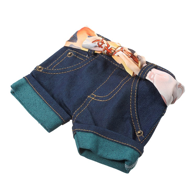 Universal Stylish Jeans Phone Pouch Case for iPhone 7 Plus with Strap - Green-4