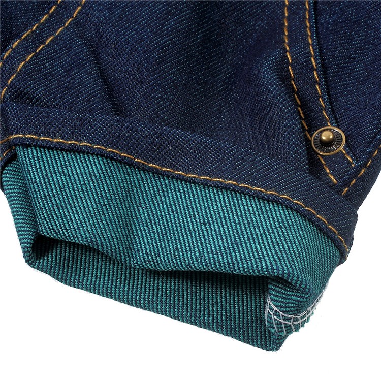 Universal Stylish Jeans Phone Pouch Case for iPhone 7 Plus with Strap - Green-7