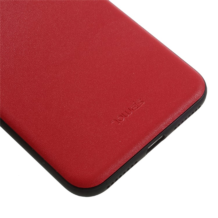 TOWEIS for iPhone 7 Plus 5.5 inch Leather Coated Hybrid PC + TPU Phone Case - Red-4