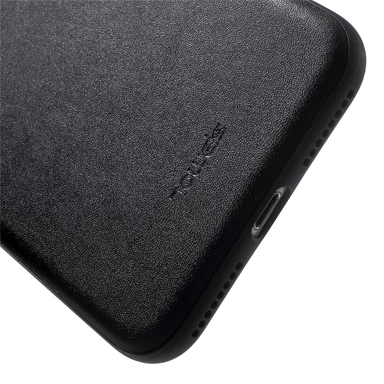 TOWEIS for iPhone 7 Plus 5.5 inch Leather Coated PC + TPU Hybrid Shell - Black-6