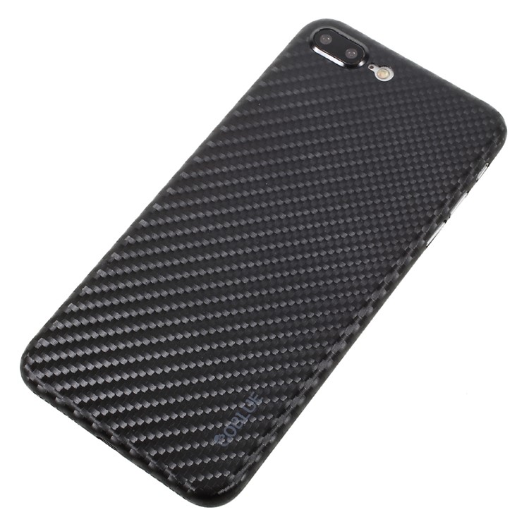 COBLUE Carbon Fiber Texture Super Thin PP Phone Cover for iPhone 7 Plus - Black-2