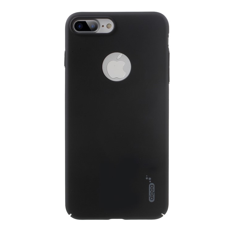 AIQAA Spraying Glossy PC Hard Phone Case for iPhone 7 Plus 5.5 - Black-2