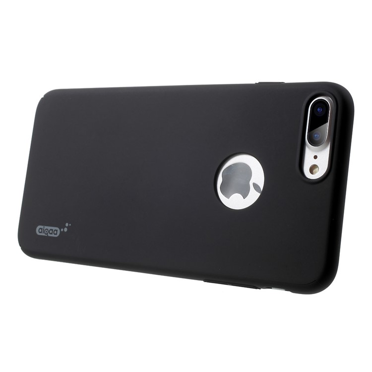 AIQAA Spraying Glossy PC Hard Phone Case for iPhone 7 Plus 5.5 - Black-3
