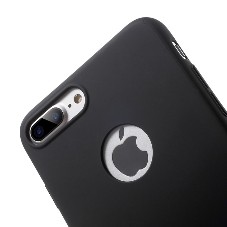 AIQAA Spraying Glossy PC Hard Phone Case for iPhone 7 Plus 5.5 - Black-4