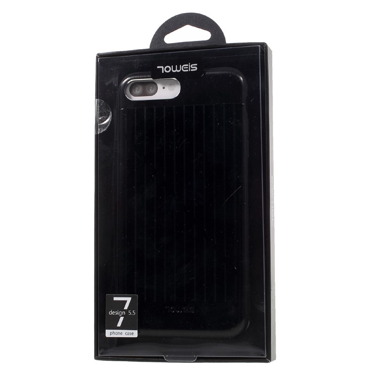 TOWEIS Suitcase Design Hybrid PC + TPU Phone Case for iPhone 7 Plus - Black-6