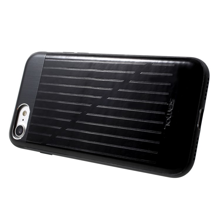TOWEIS Suitcase Design Hybrid PC + TPU Phone Case for iPhone 7 - Black-3