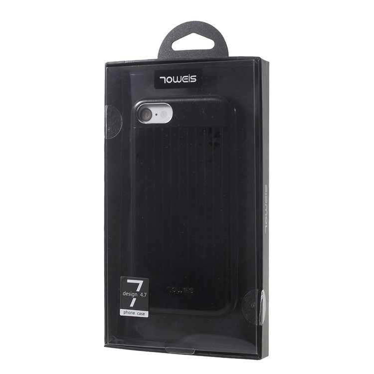 TOWEIS Suitcase Design Hybrid PC + TPU Phone Case for iPhone 7 - Black-8