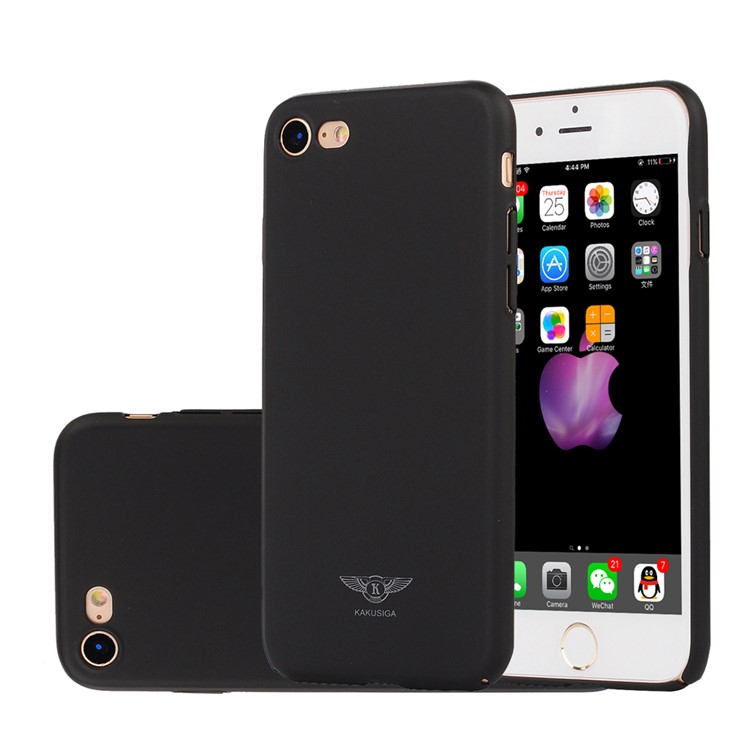 KAKUSIGA Rubberized Hard PC Phone Case for iPhone 7 4.7 inch - Black-1