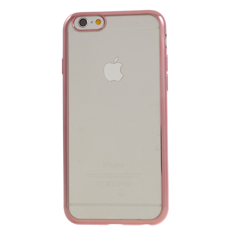 KAVARO Electroplating Edges TPU Soft Cover for iPhone 6S Plus / 6 Plus 5.5 inch - Rose Gold-2