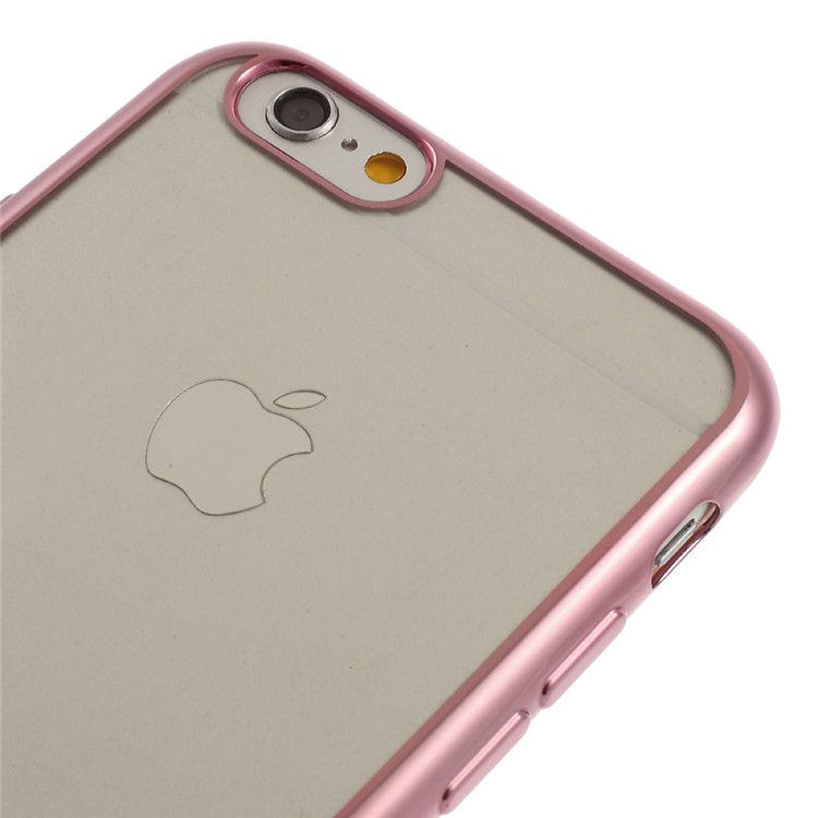 KAVARO Electroplating Edges TPU Soft Cover for iPhone 6S Plus / 6 Plus 5.5 inch - Rose Gold-3