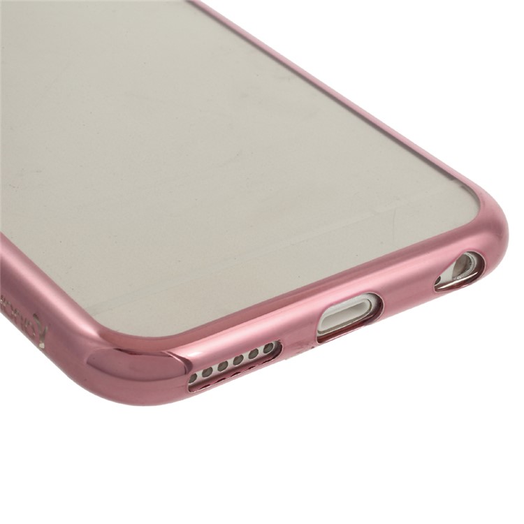 KAVARO Electroplating Edges TPU Soft Cover for iPhone 6S Plus / 6 Plus 5.5 inch - Rose Gold-4