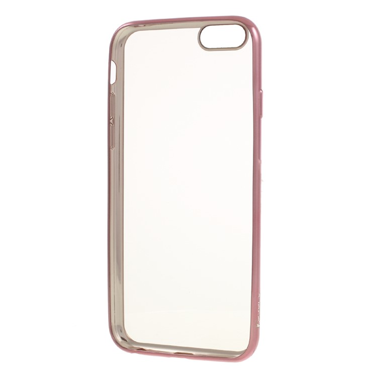 KAVARO Electroplating Edges TPU Soft Cover for iPhone 6S Plus / 6 Plus 5.5 inch - Rose Gold-5