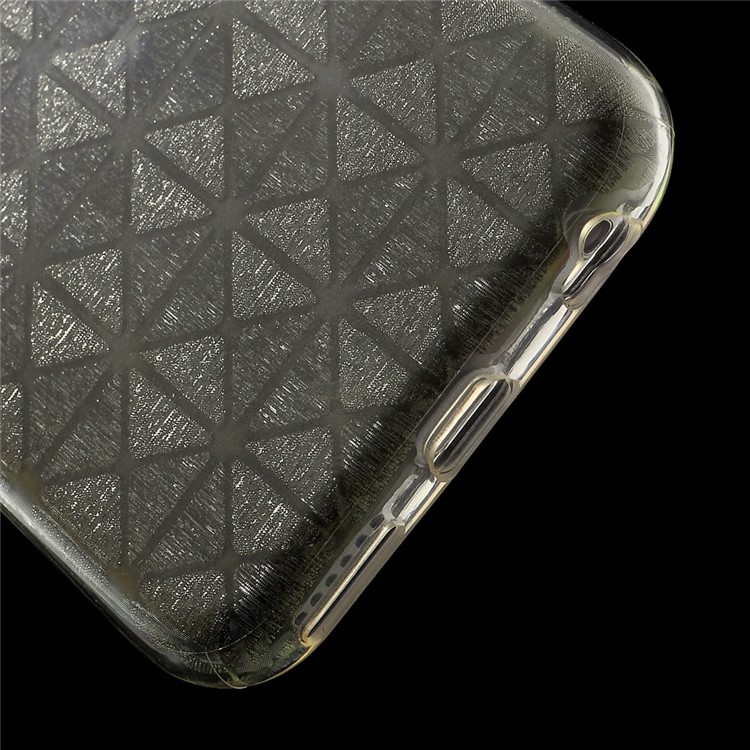 KAVARO Rhombus Glitter Paper Hybrid PC TPU Phone Case for iPhone 6s Plus / 6 Plus - Silver-5