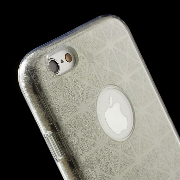 KAVARO Rhombus Glitter Paper Hybrid PC TPU Phone Case for iPhone 6s Plus / 6 Plus - Silver-7