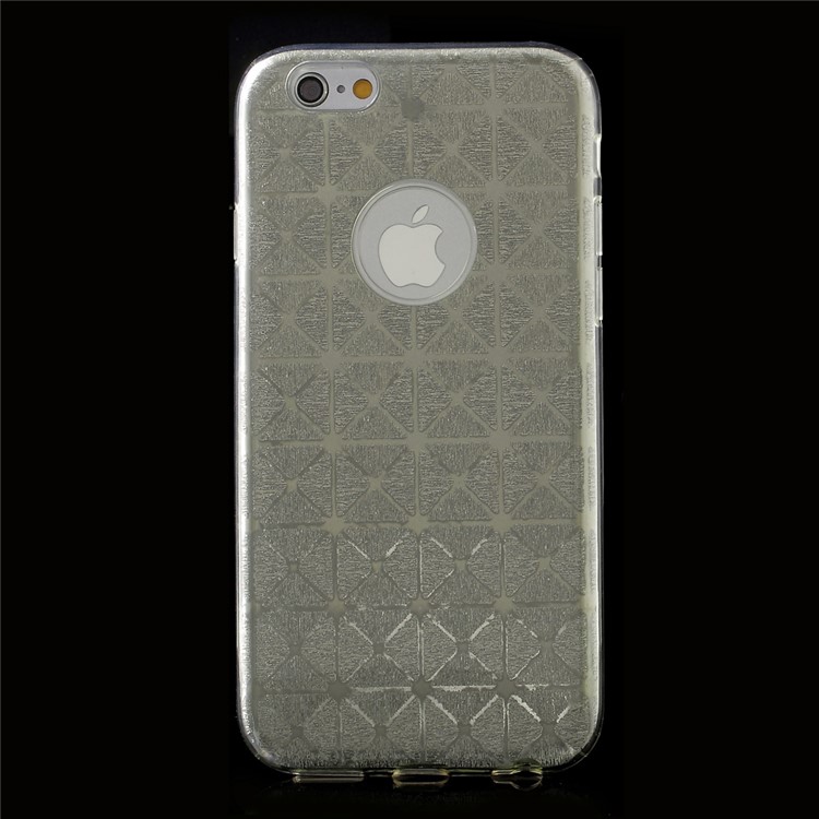 KAVARO Rhombus Glitter Paper Hybrid PC TPU Phone Case for iPhone 6s 6 - Silver-1