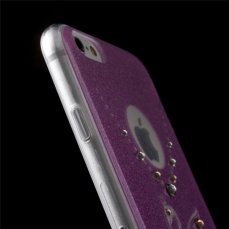 KAVARO Glittering Swan Diamante IMD TPU Phone Case for iPhone 6S / 6 4.7 inch - Purple-7
