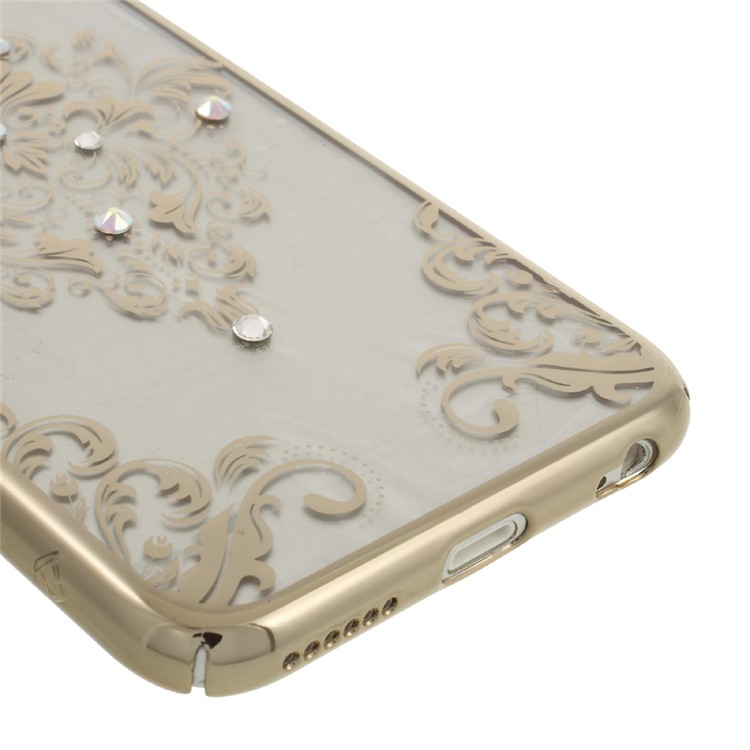 KAVARO Diamond Plating PC Hard Phone Case for iPhone 6s 6 - Pretty Flower Pattern-4