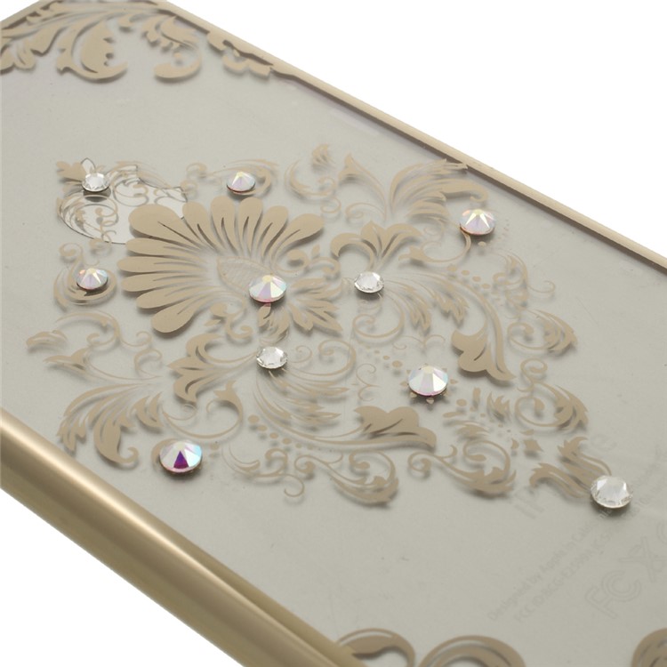 KAVARO Diamond Plating PC Hard Phone Case for iPhone 6s 6 - Pretty Flower Pattern-5