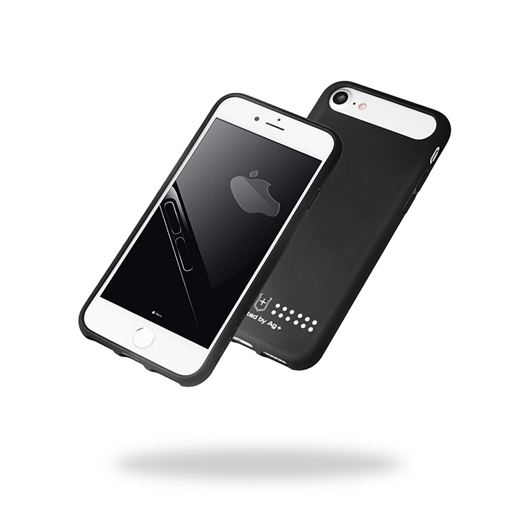 SINBOR Anti-radiation Soft TPU Phone Case with Stand Phone Holder for iPhone 7 4.7 inch - Black-5