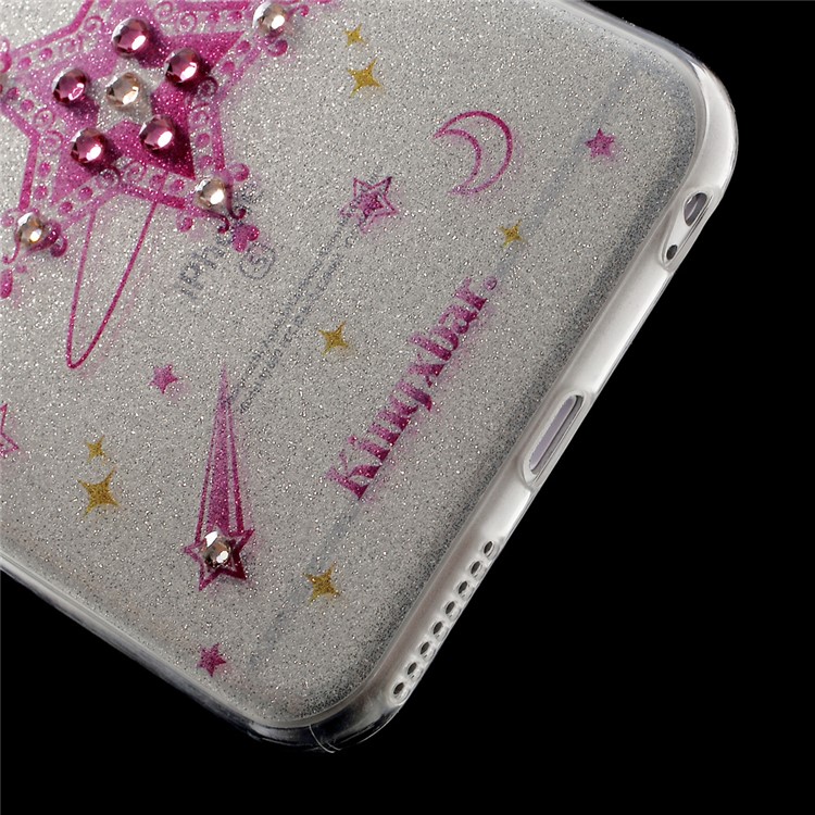 KINGXBAR Glittery Stars Diamond IMD TPU Back Case for iPhone 6S Plus / 6 Plus 5.5 inch - Silver-5