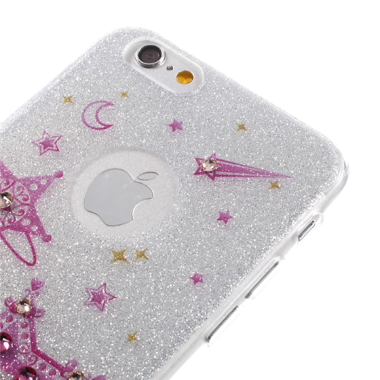 KINGXBAR Glittery Stars Diamond IMD TPU Back Case for iPhone 6S / 6 4.7 inch - Silver-3