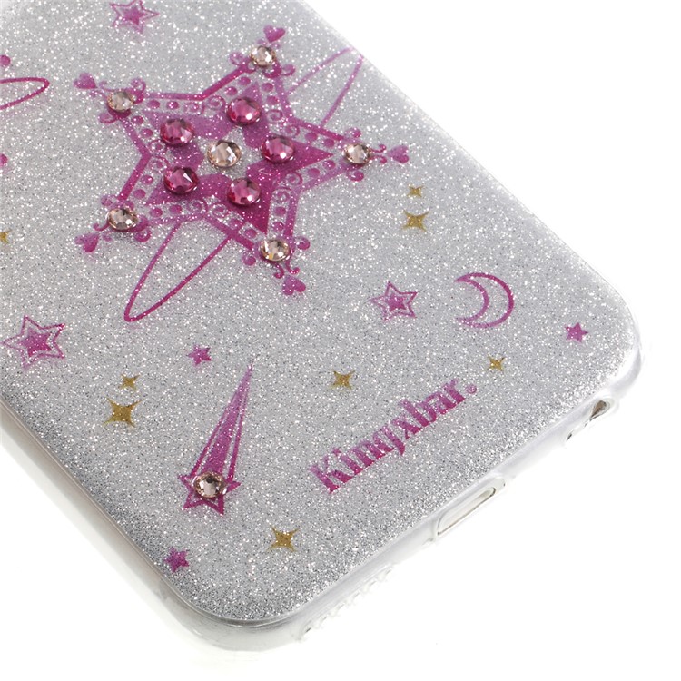 KINGXBAR Glittery Stars Diamond IMD TPU Back Case for iPhone 6S / 6 4.7 inch - Silver-4
