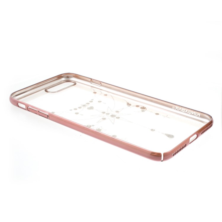 KINGXBAR for iPhone 7 Plus Luxury Diamond Plating PC Case - Star / Rose Gold Edge-8