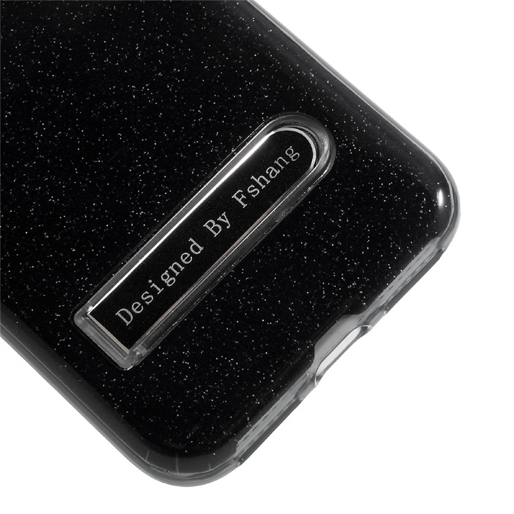 FSHANG Glittery Kickstand TPU + PC Hybrid Case for iPhone 7 4.7 Inch - Black-7