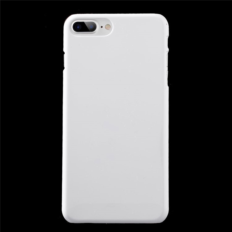 100Pcs/Lot Glossy PC Hard Case Cover for iPhone 7 Plus 5.5 inch - White-2