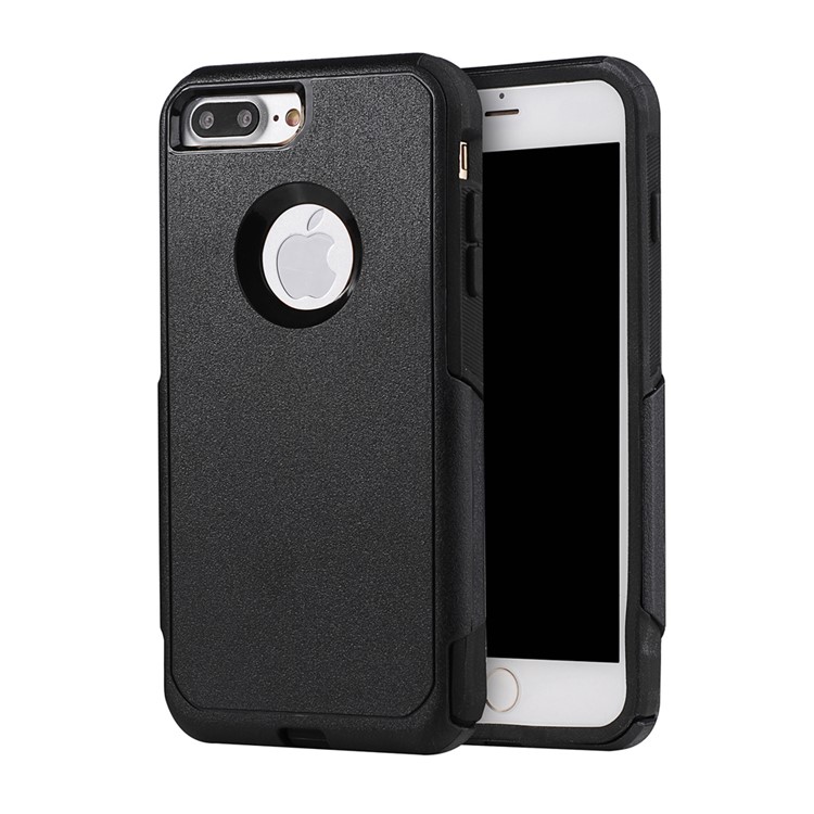 Shockproof Hybrid PC + TPU Phone Case for iPhone 7 Plus 5.5 - Black-1
