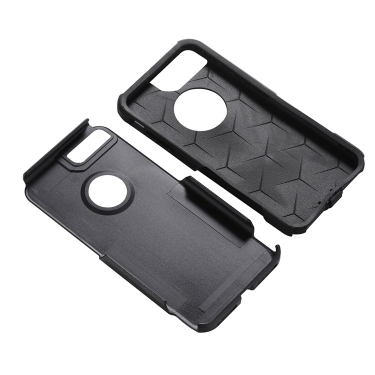 Shockproof Hybrid PC + TPU Phone Case for iPhone 7 Plus 5.5 - Black-2