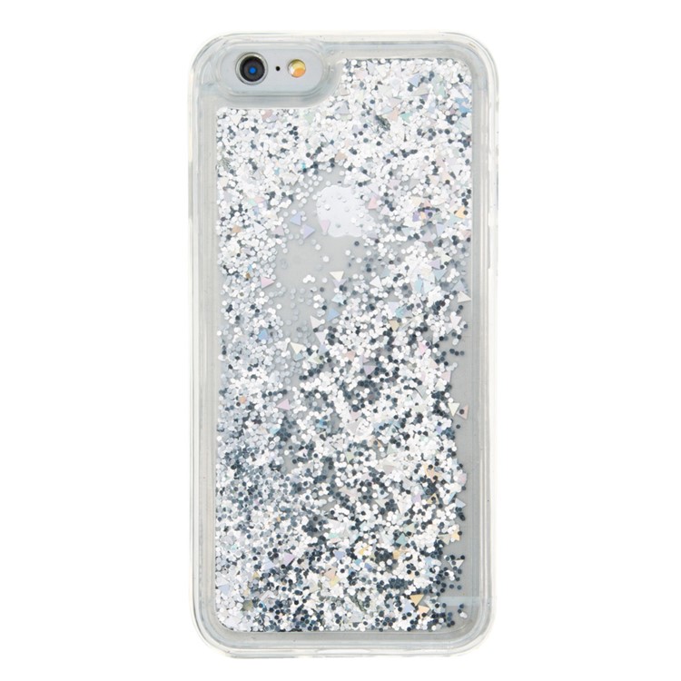 Fluid Floating Glittery Sequins TPU Soft Case for iPhone 6S / 6 4.7 inch - Silver-2