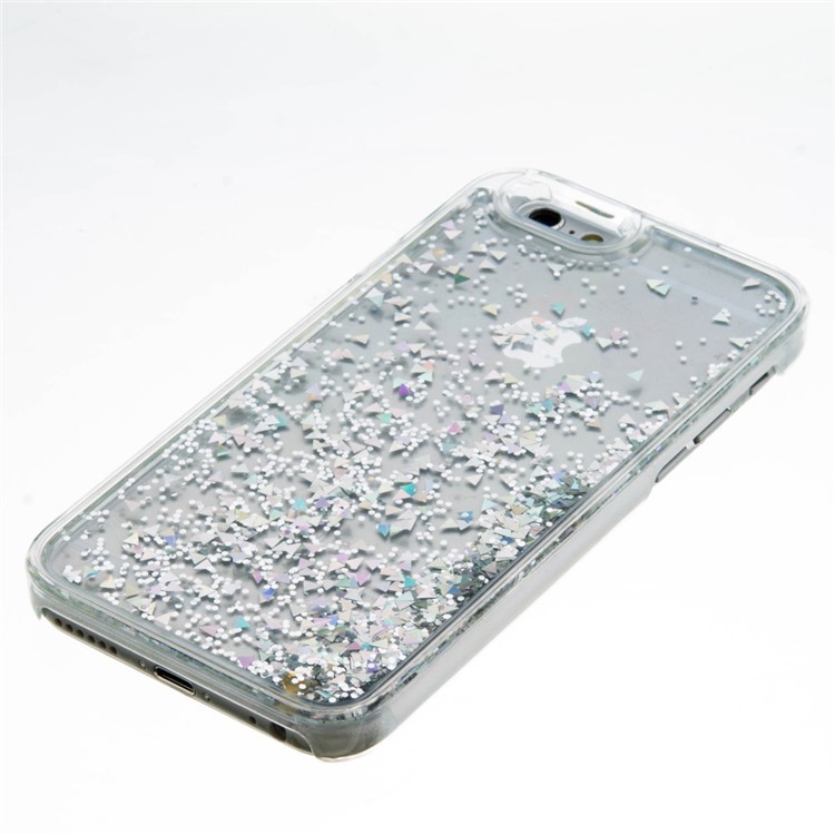 Fluid Floating Glittery Sequins TPU Soft Case for iPhone 6S / 6 4.7 inch - Silver-4
