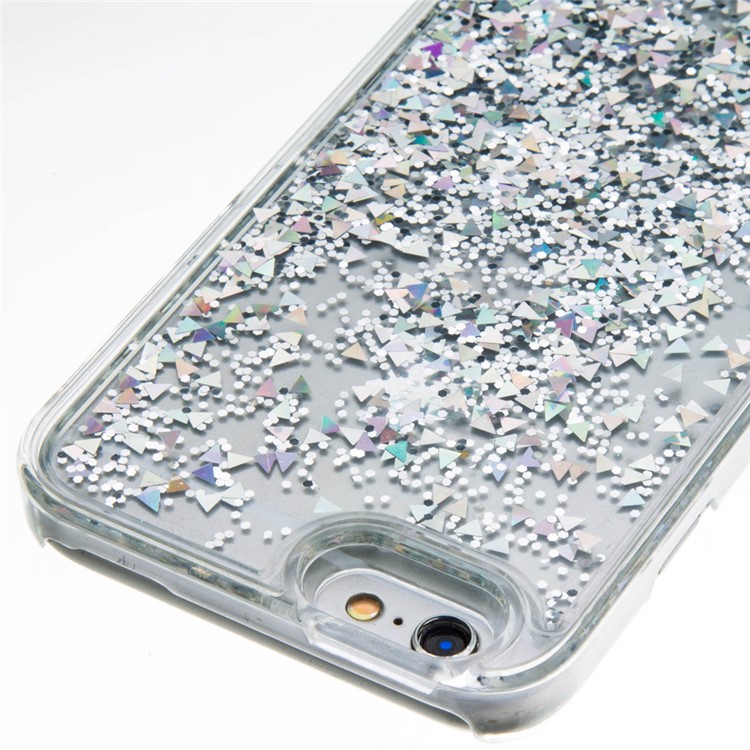 Fluid Floating Glittery Sequins TPU Soft Case for iPhone 6S / 6 4.7 inch - Silver-5