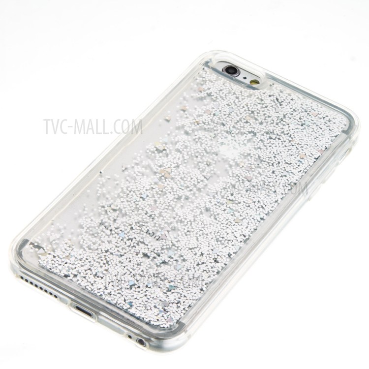 Dynamic Liquid Glitter Powder Quicksand TPU Phone Case for iPhone 6s Plus/6 Plus - Silver-4