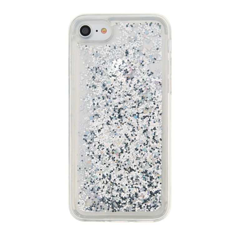 Dynamic Liquid Glitter Powder Quicksand TPU Phone Case for iPhone 7 4.7 inch - Silver-3