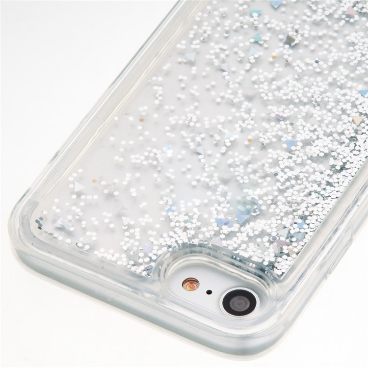 Dynamic Liquid Glitter Powder Quicksand TPU Phone Case for iPhone 7 4.7 inch - Silver-5