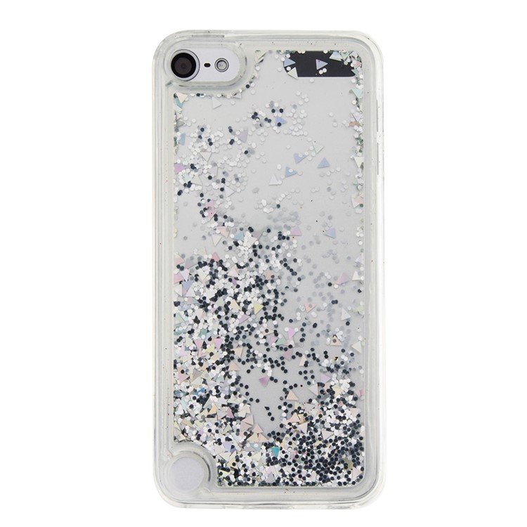 Fluid Glitter Sequins TPU Phone Case for iPod Touch 6/5 - Grey-2