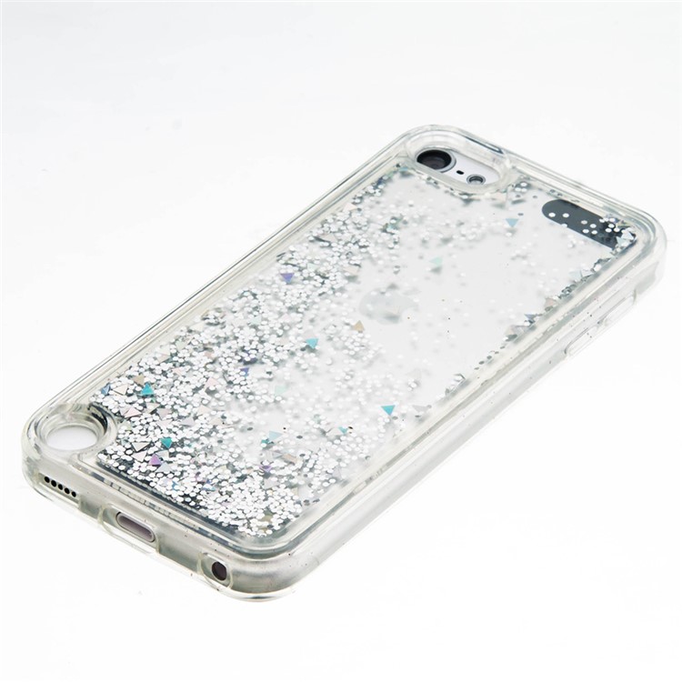 Fluid Glitter Sequins TPU Phone Case for iPod Touch 6/5 - Grey-5