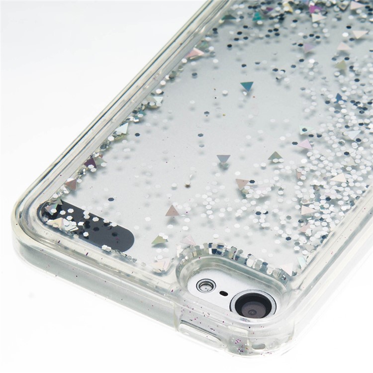 Fluid Glitter Sequins TPU Phone Case for iPod Touch 6/5 - Grey-6