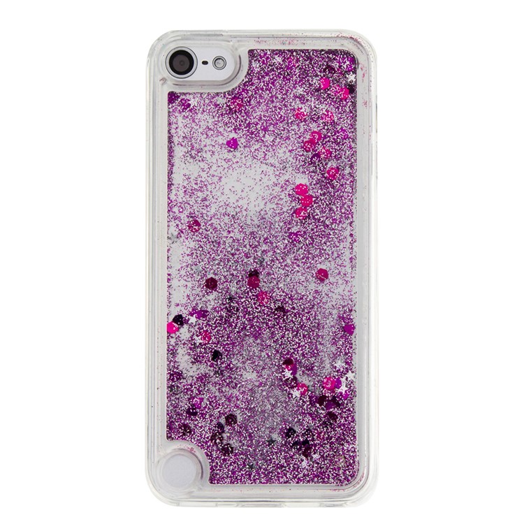 Flowing Glitter Sequins TPU Mobile Protector Cover for iPod Touch (2019) / Touch 6 / 5 - Purple-2